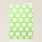 Linden Green Dots Stationery Card Gallery Image 2