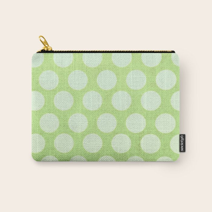 Linden Green Dots Carry All Pouch Gallery Image 1