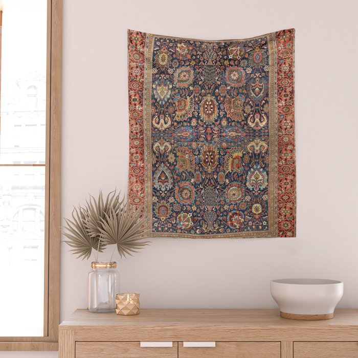 Sultanabad Antique Persian Wall Tapestry Gallery Image 2