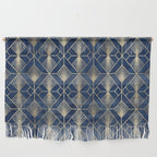 Art Deco Diamonds in Navy and Gold Wall Hanging Gallery Image 1