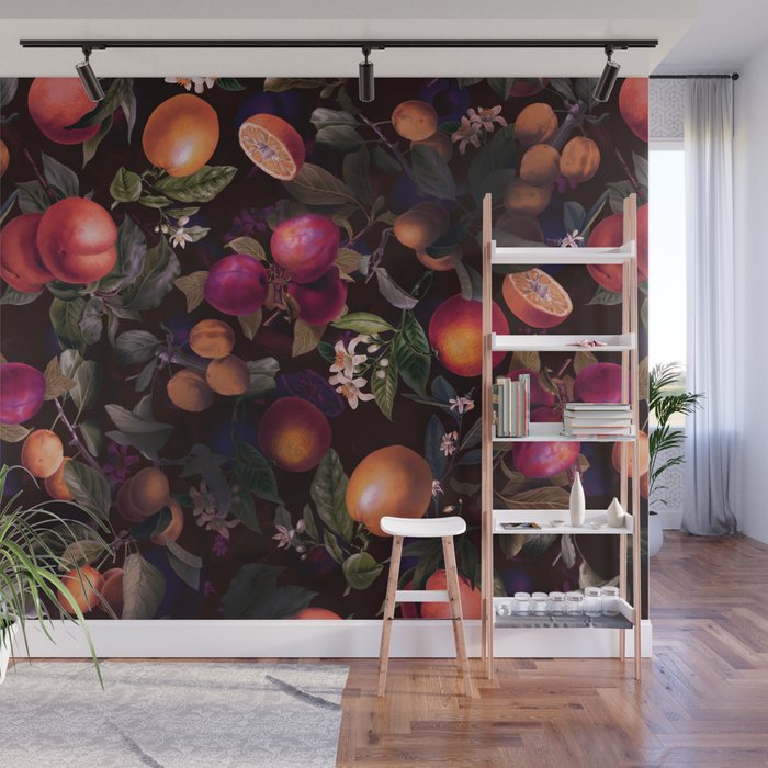 Vintage Fruit Pattern XXIV Wall Mural Gallery Image 1