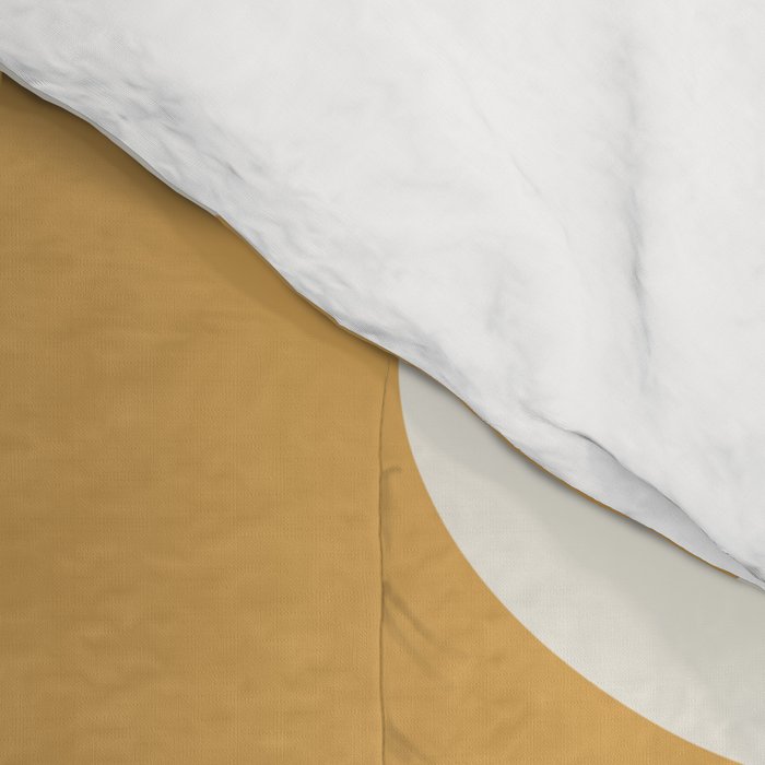 Mid Century Modern Piquet Pattern in Mustard Gold Charcoal Cream  Comforter Gallery Image 4
