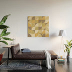 Retro Geometry I Wood Wall Art Gallery Image 2