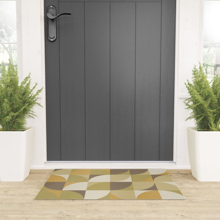Retro Geometry I Welcome Mat Gallery Image 3