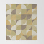 Retro Geometry I Throw Blanket Gallery Image 2