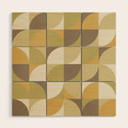 Retro Geometry I Wood Wall Art Gallery Image 1