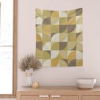 Retro Geometry I Wall Tapestry Gallery Image 2