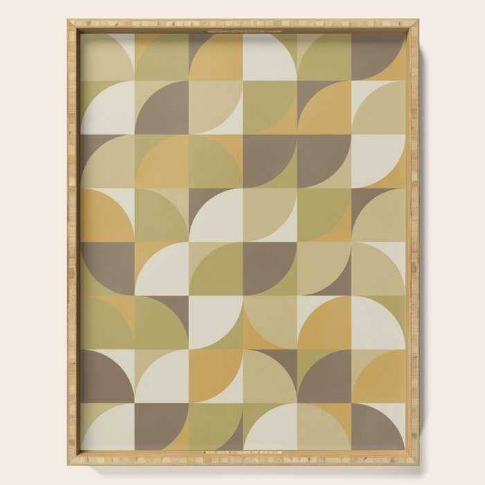 Retro Geometry I Serving Tray Gallery Image 1