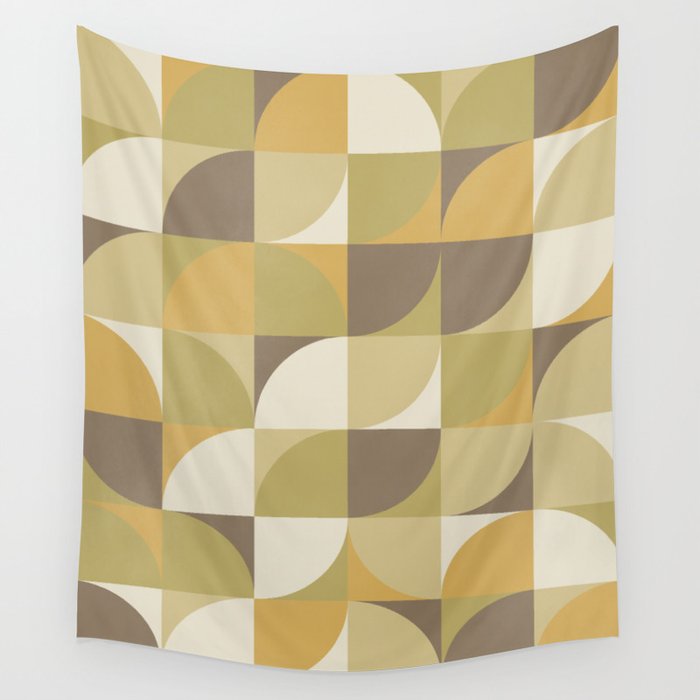 Retro Geometry I Wall Tapestry Gallery Image 1