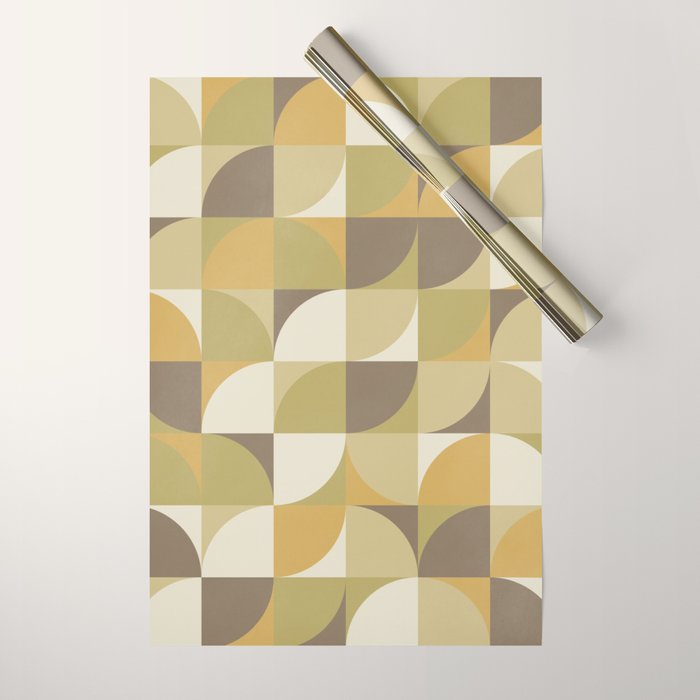 Retro Geometry I Wrapping Paper Gallery Image 1