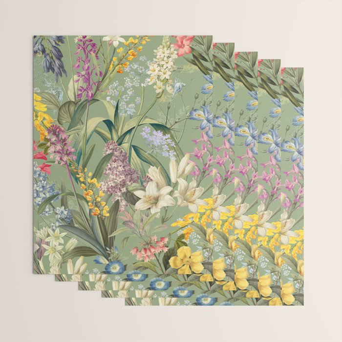 Isolated Blooms II Wrapping Paper Gallery Image 3