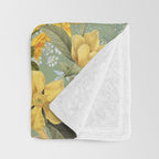 Isolated Blooms II Throw Blanket Gallery Image 3
