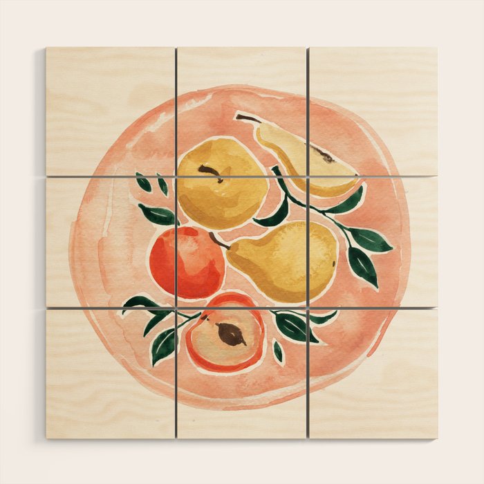 Fruit Plate Wood Wall Art Gallery Image 1