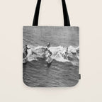 Guys On A Wave Tote Bag Gallery Image 1