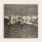 Guys On A Wave Wood Wall Art Gallery Image 1