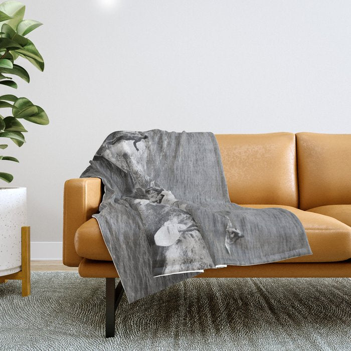 Guys On A Wave Throw Blanket Gallery Image 1