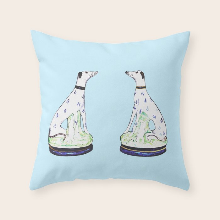 STAFFORDSHIRE HOUNDS Throw Pillow Gallery Image 6