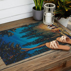 campfire gathering Outdoor Rug Gallery Image 2