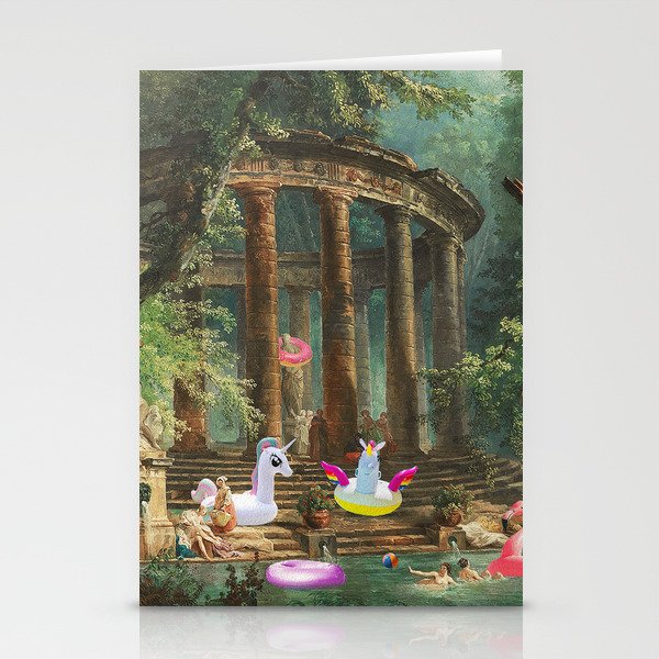 18th Century Pool Party Stationery Card Gallery Image 1