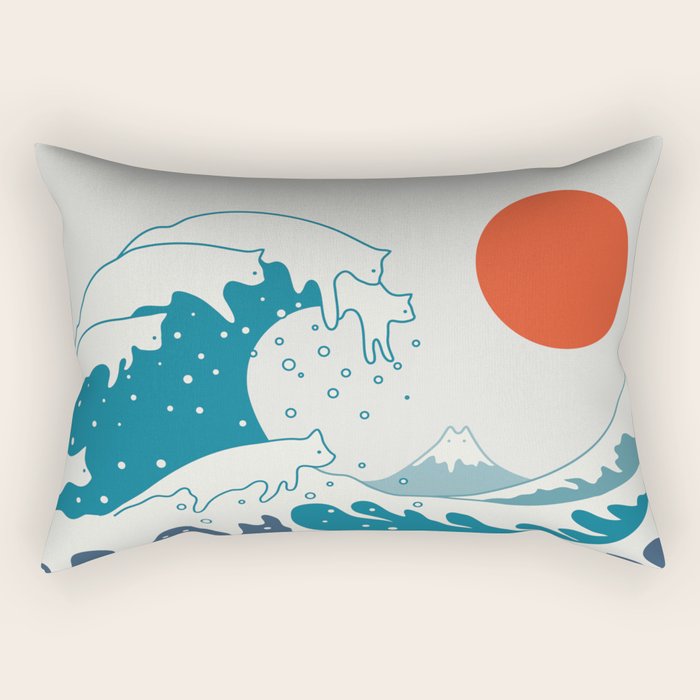 Cat Landscape 34 Rectangular Pillow Gallery Image 2