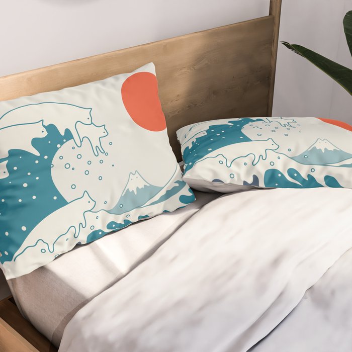 Cat Landscape 34 Pillow Sham Gallery Image 2