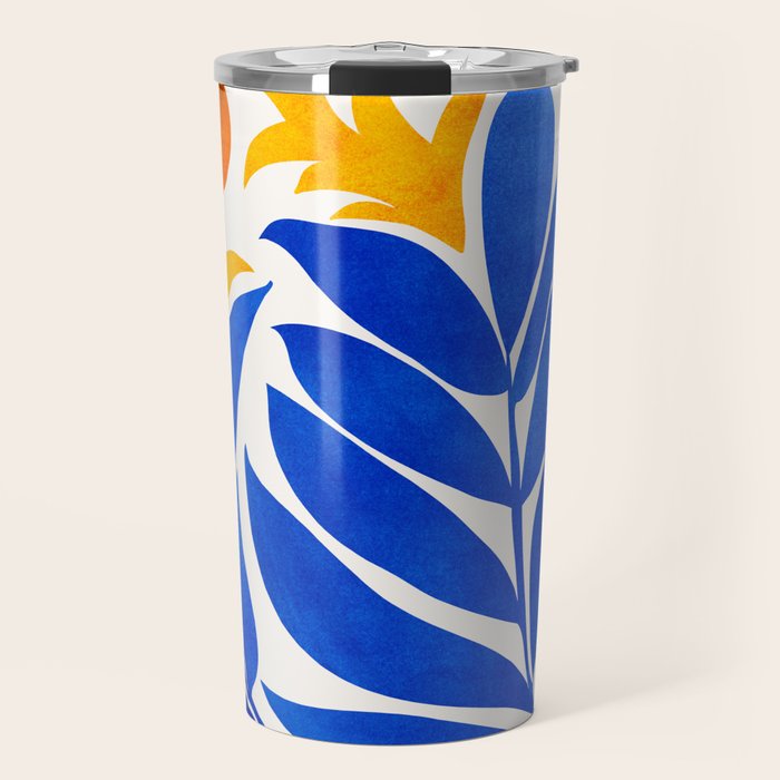 Community Garden Mid Century Abtract Travel Mug Gallery Image 1