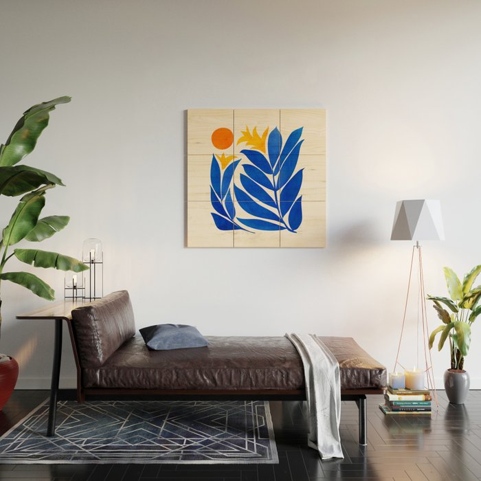 Community Garden Mid Century Abtract Wood Wall Art Gallery Image 2
