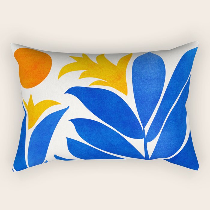 Community Garden Mid Century Abtract Rectangular Pillow Gallery Image 2