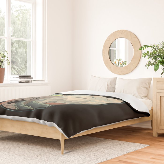 Ukiyo-e Delivery Duvet Cover Gallery Image 2