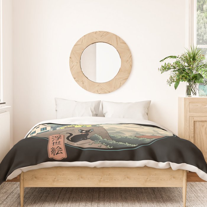 Ukiyo-e Delivery Duvet Cover Gallery Image 3