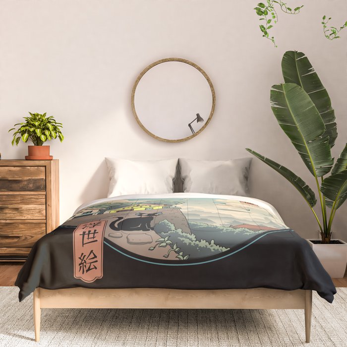 Ukiyo-e Delivery Comforter Gallery Image 3