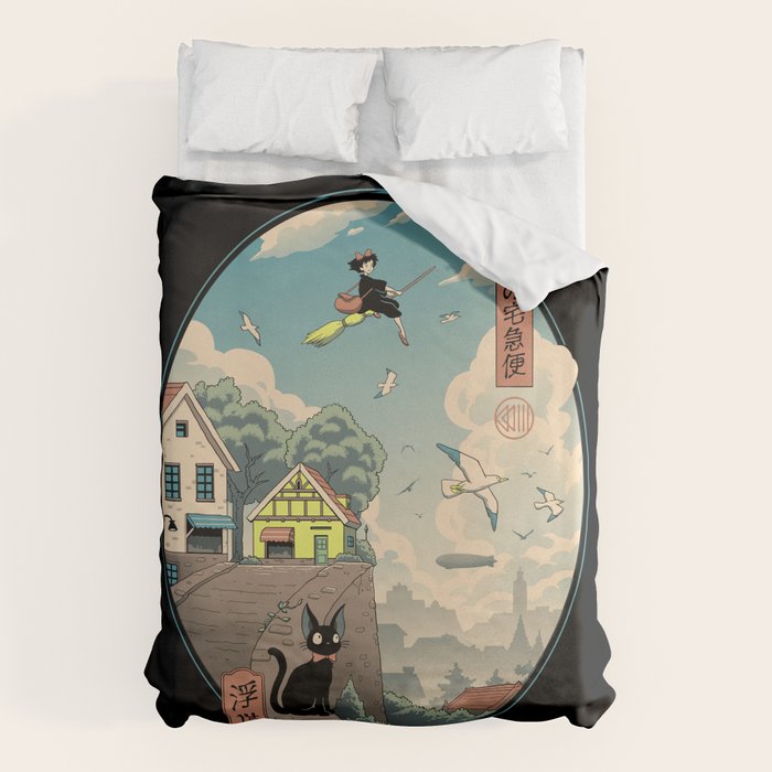 Ukiyo-e Delivery Duvet Cover Gallery Image 6