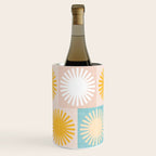 Sunny Checks Plaid pattern in pastels Wine Chiller Gallery Image 1