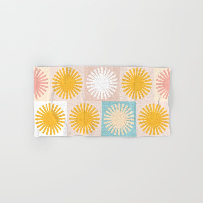 Sunny Checks Plaid pattern in pastels Bath Towel Gallery Image 1