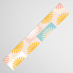 Sunny Checks Plaid pattern in pastels Table Runner Gallery Image 3