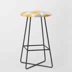 Sunny Checks Plaid pattern in pastels Stool Gallery Image 1