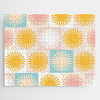 Sunny Checks Plaid pattern in pastels Jigsaw Puzzle Gallery Image 1