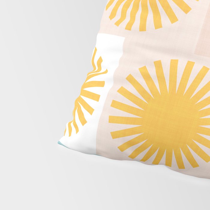 Sunny Checks Plaid pattern in pastels Pillow Sham Gallery Image 4