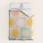 Sunny Checks Plaid pattern in pastels Duvet Cover Gallery Image 6