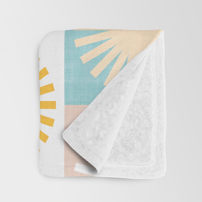 Sunny Checks Plaid pattern in pastels Throw Blanket Gallery Image 3