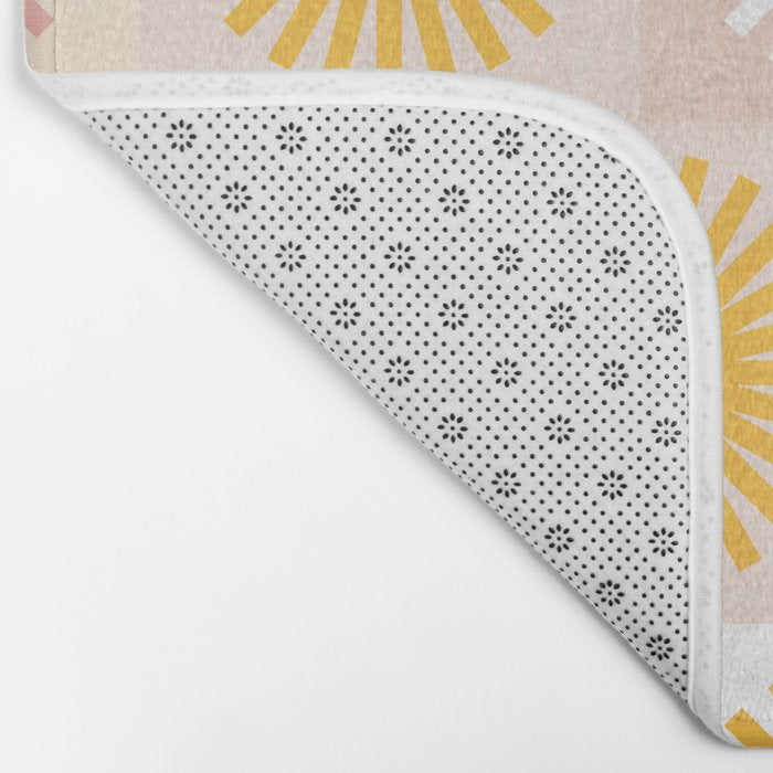 Sunny Checks Plaid pattern in pastels Bath Mat Gallery Image 2