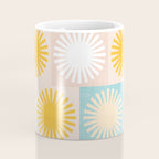 Sunny Checks Plaid pattern in pastels Coffee Mug Gallery Image 4