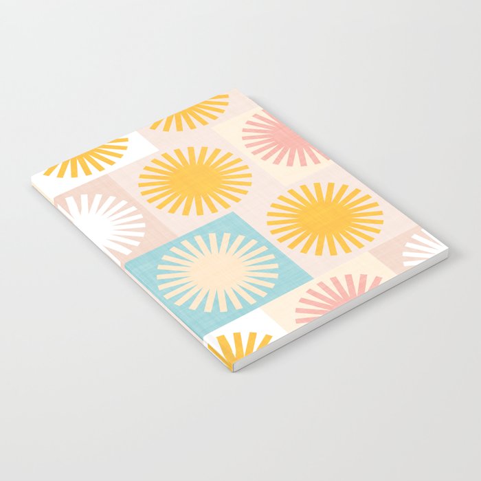 Sunny Checks Plaid pattern in pastels Notebook Gallery Image 2