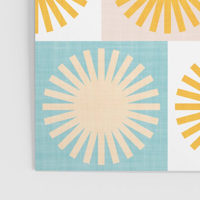 Sunny Checks Plaid pattern in pastels Poster Gallery Image 3