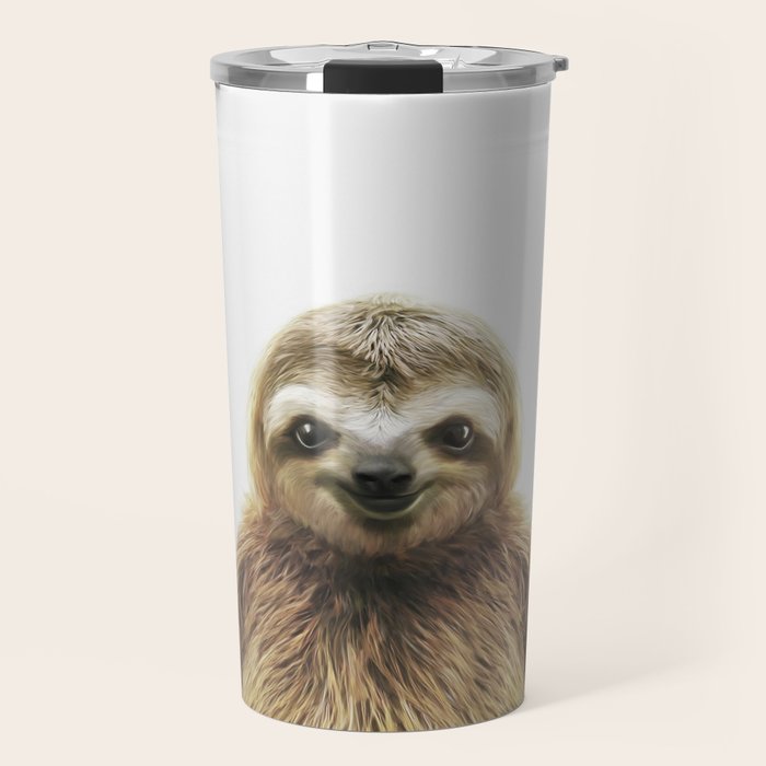 Young Sloth Travel Mug Gallery Image 1