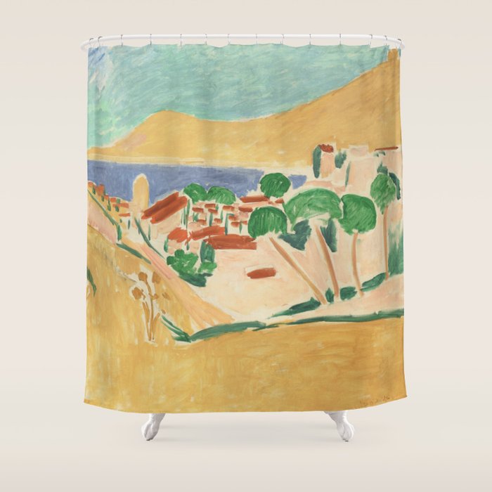 Collioure en Août by Henri Matisse Shower Curtain Gallery Image 1