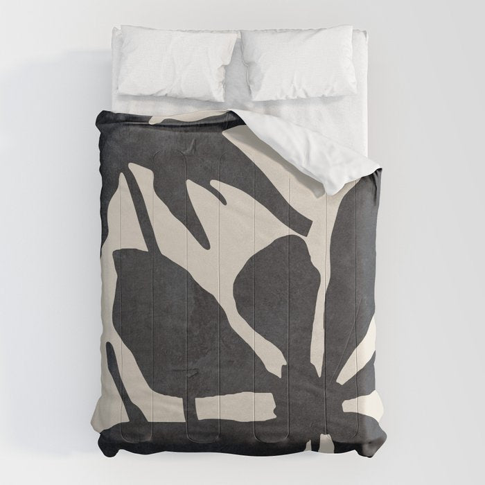 Abstract Art Minimal Flowers 3 Comforter Gallery Image 6