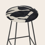Abstract Art Minimal Flowers 3 Stool Gallery Image 2