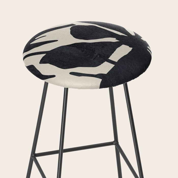 Abstract Art Minimal Flowers 3 Stool Gallery Image 2