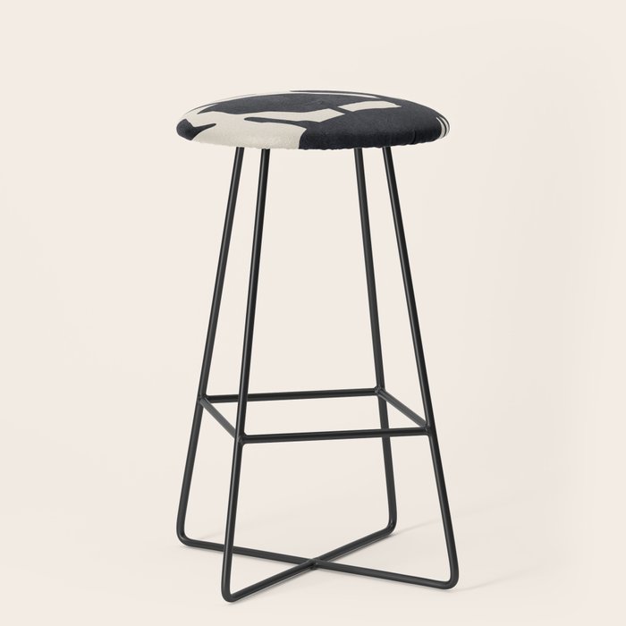 Abstract Art Minimal Flowers 3 Stool Gallery Image 1